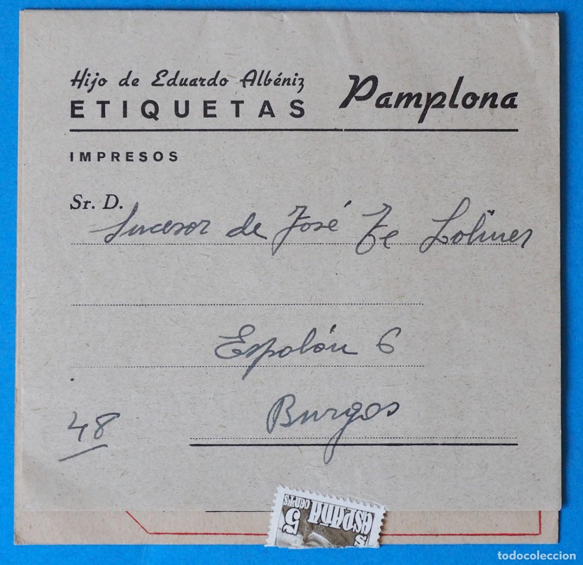 Cat&aacute;logos publicitarios: ANTIGUO CATALOGO: HIJOS DE EDUARDO ALB&Eacute;&Ntilde;IZ. ETIQUETAS. PAMPLONA