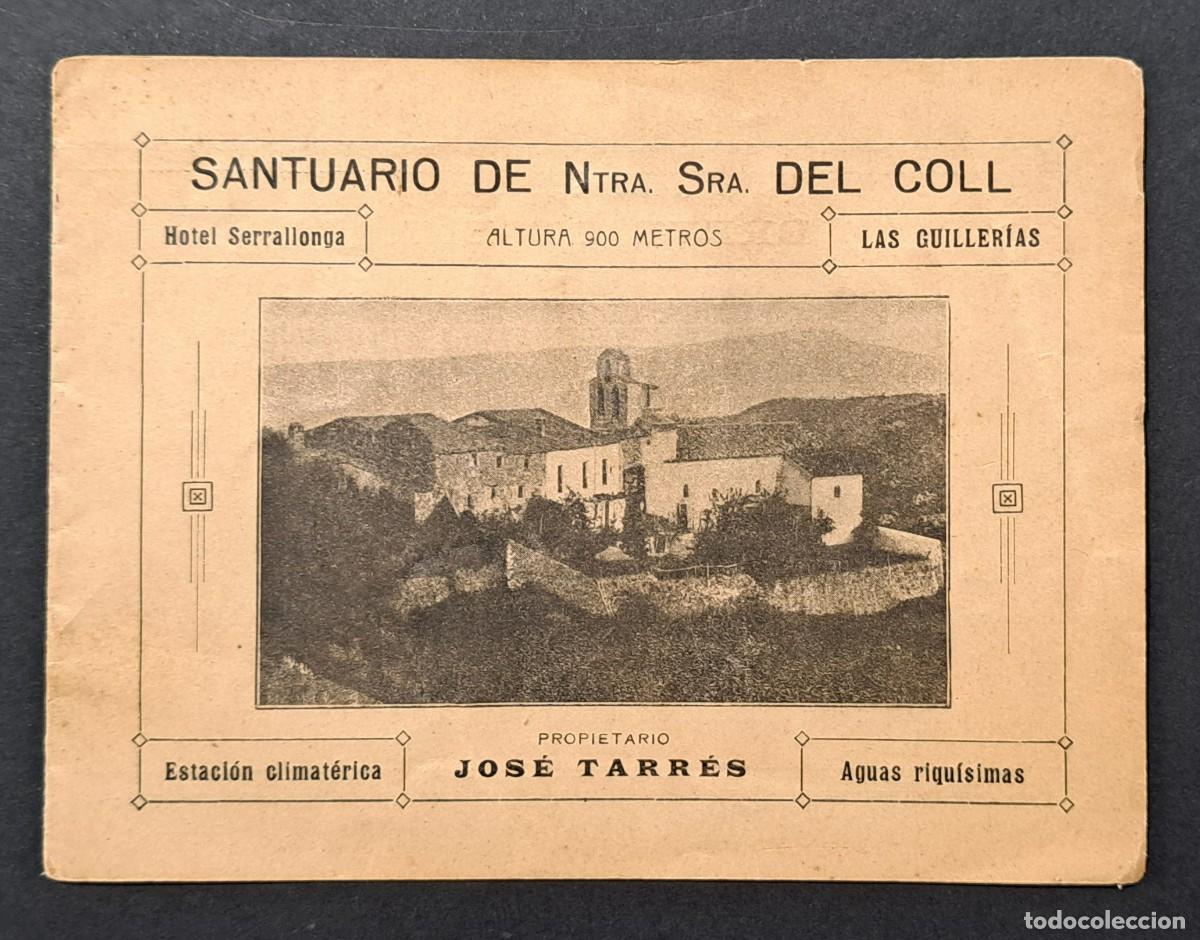 Cat&aacute;logos publicitarios: FOLLETO PUBLICITARIO SANTUARIO DE NTRA. SRA. DEL COLL - HOTEL SERRALLONGA TRIPTICO