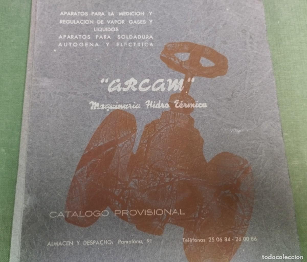 Cat&aacute;logos publicitarios: CAT&Aacute;LOGO ARCAM DE MAQUINARIA HIDRO T&Eacute;RMICA BARCELONA PUBLICIDAD