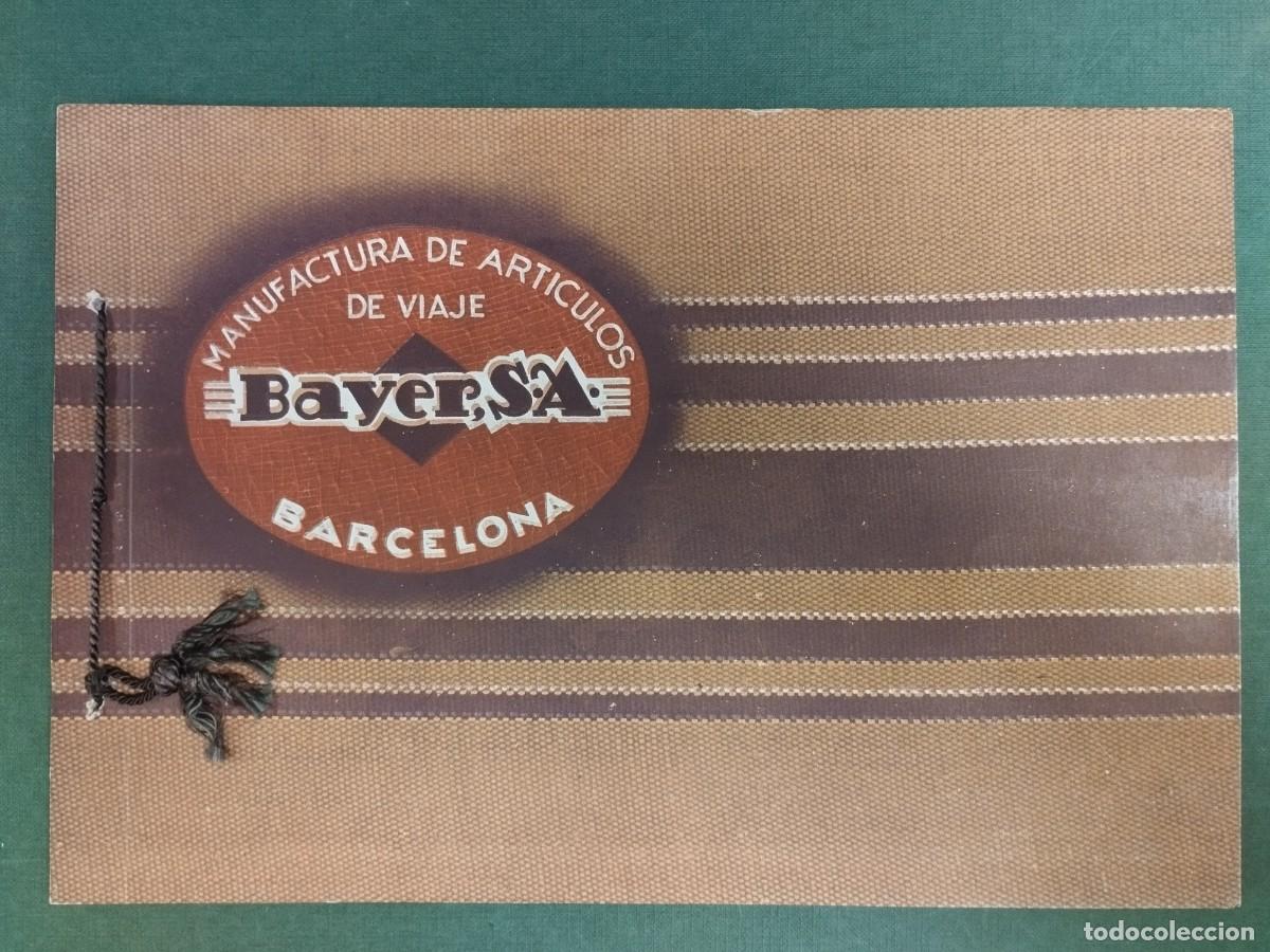 Cat&aacute;logos publicitarios: CATALAGO BAYER ARTICULOS VIAJE MALETAS BARCELONA 1945 PUBLICIDAD