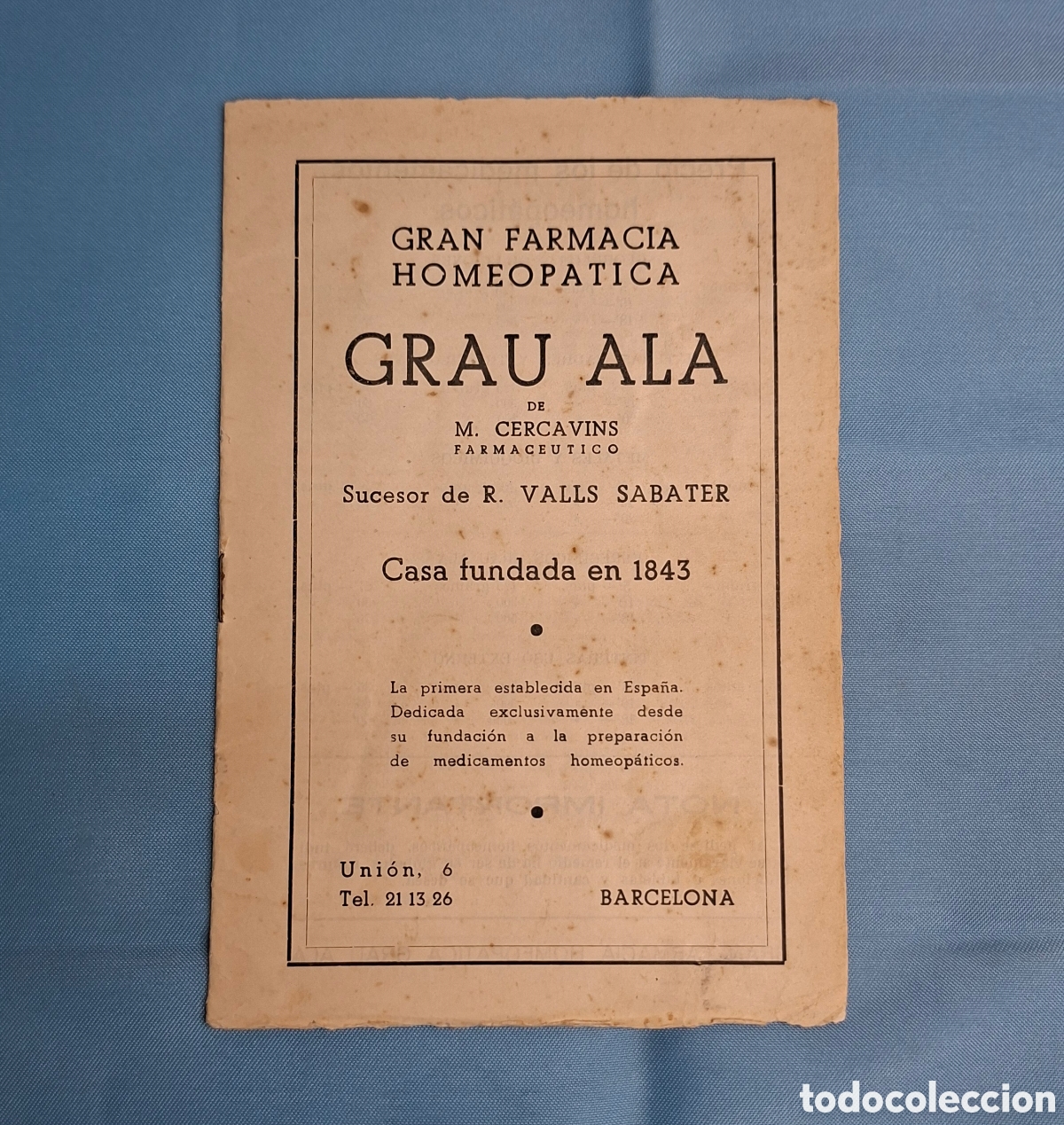 Cat&aacute;logos publicitarios: Gran Farmacia Homeop&aacute;tica Grau Ala
