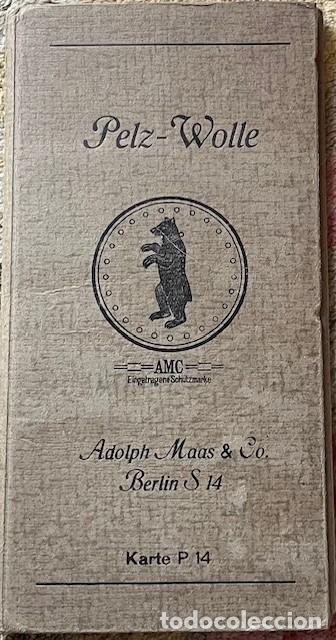 Cat&aacute;logos publicitarios: ANTIGUO MUESTRARIO DE LANAS ALEMAN PELZ WOLLE, ADOLPH MAAS Y CO, BERLIN