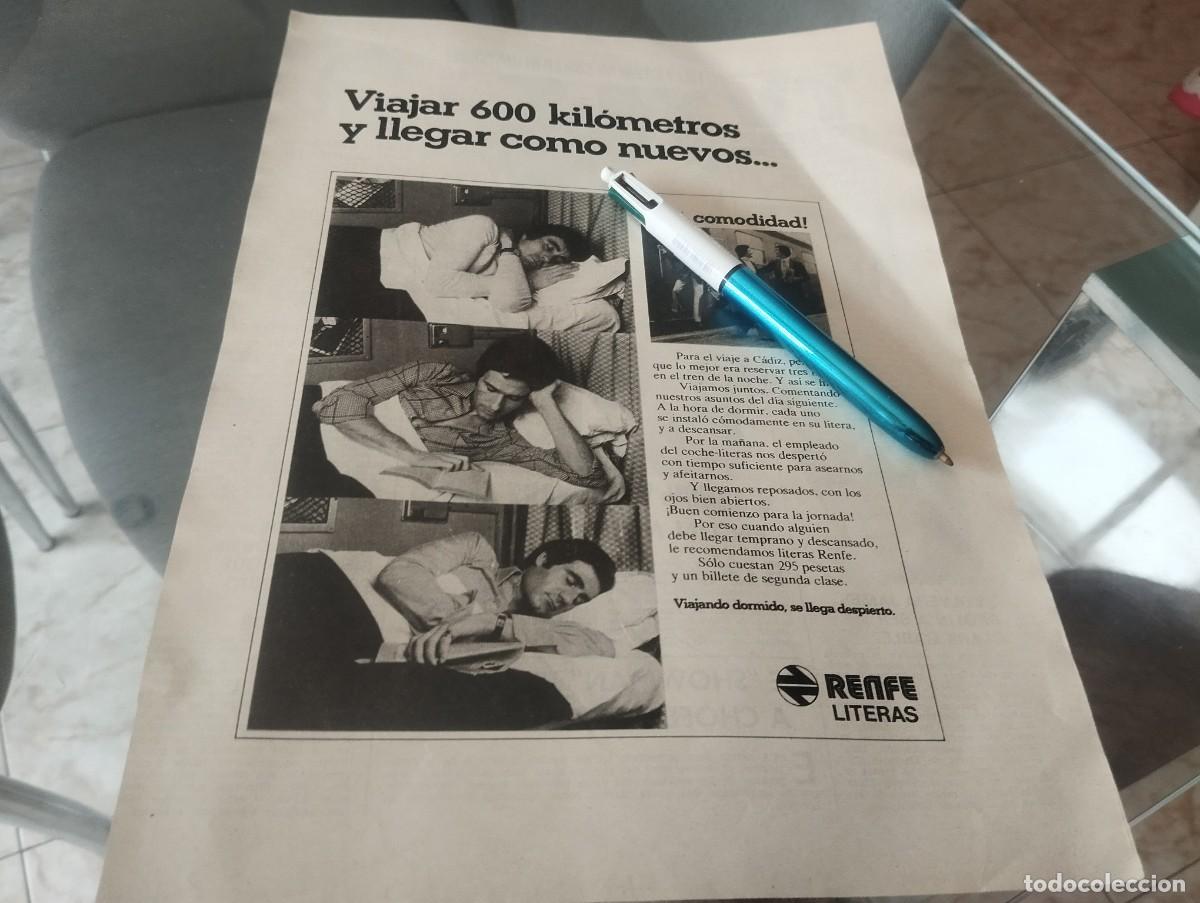 Cat&aacute;logos publicitarios: RENFE LITERAS FERROCARRILES TRENES ANUNCIO PUBLICIDAD REVISTA 1975