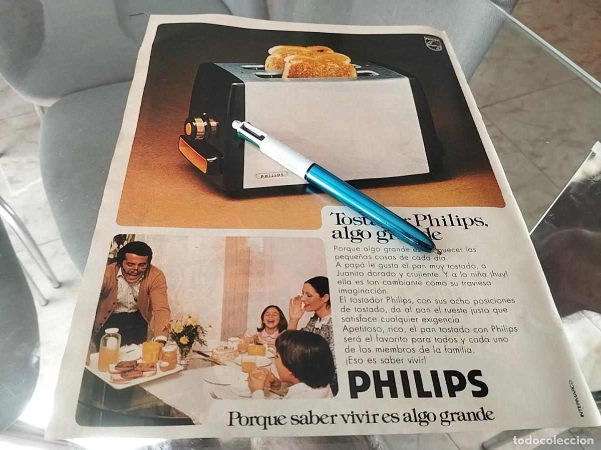 Cat&aacute;logos publicitarios: TOSTADOR PHILIPS ANUNCIO PUBLICIDAD REVISTA 1975 BONITO PARA ENMARCAR