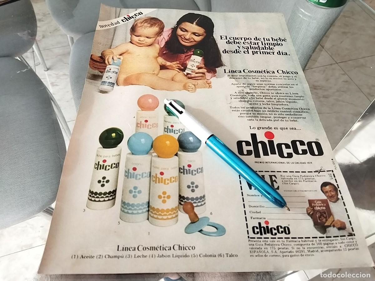 Cat&aacute;logos publicitarios: COSMETICOS BEBE MARCA CHICCO ANUNCIO PUBLICIDAD REVISTA 1975 BONITO PARA ENMARCAR