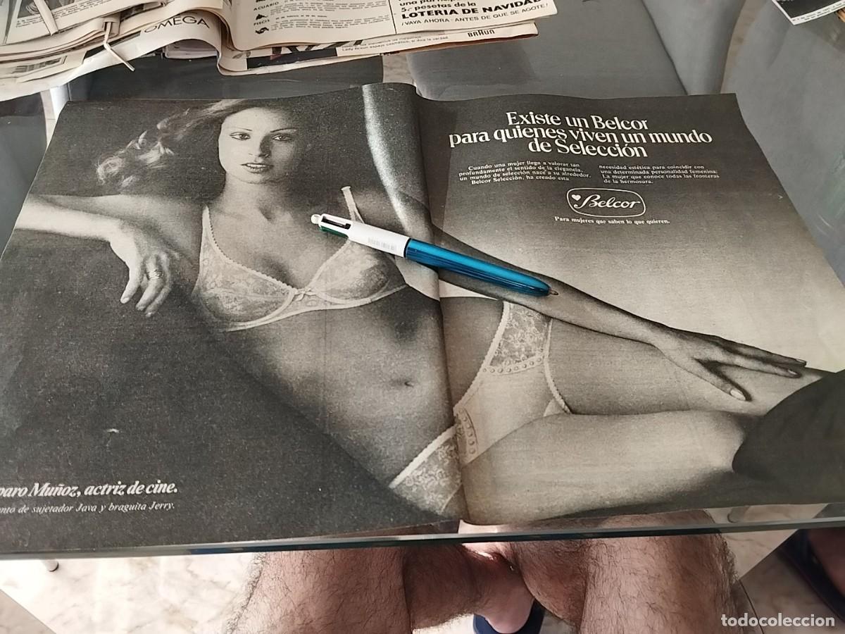 Cat&aacute;logos publicitarios: AMPARO MU&Ntilde;OZ BELCOR LENCERIA ROPA INTERIOR ANUNCIO PUBLICIDAD REVISTA 1975 BONITO PARA ENMARCAR