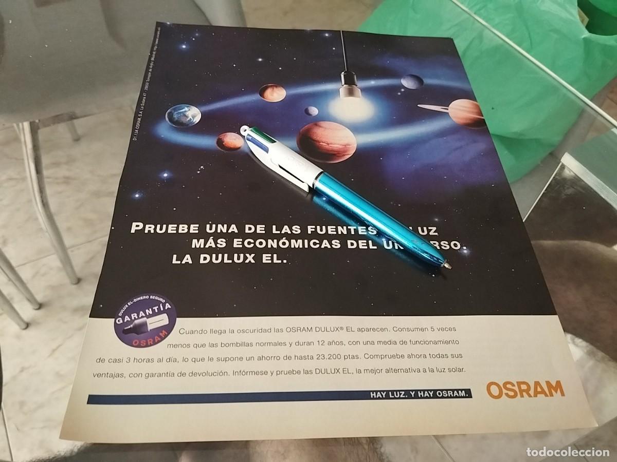 Cat&aacute;logos publicitarios: BOMBILLAS OSRAM ANUNCIO PUBLICIDAD REVISTA 1994 BONITO PARA ENMARCAR