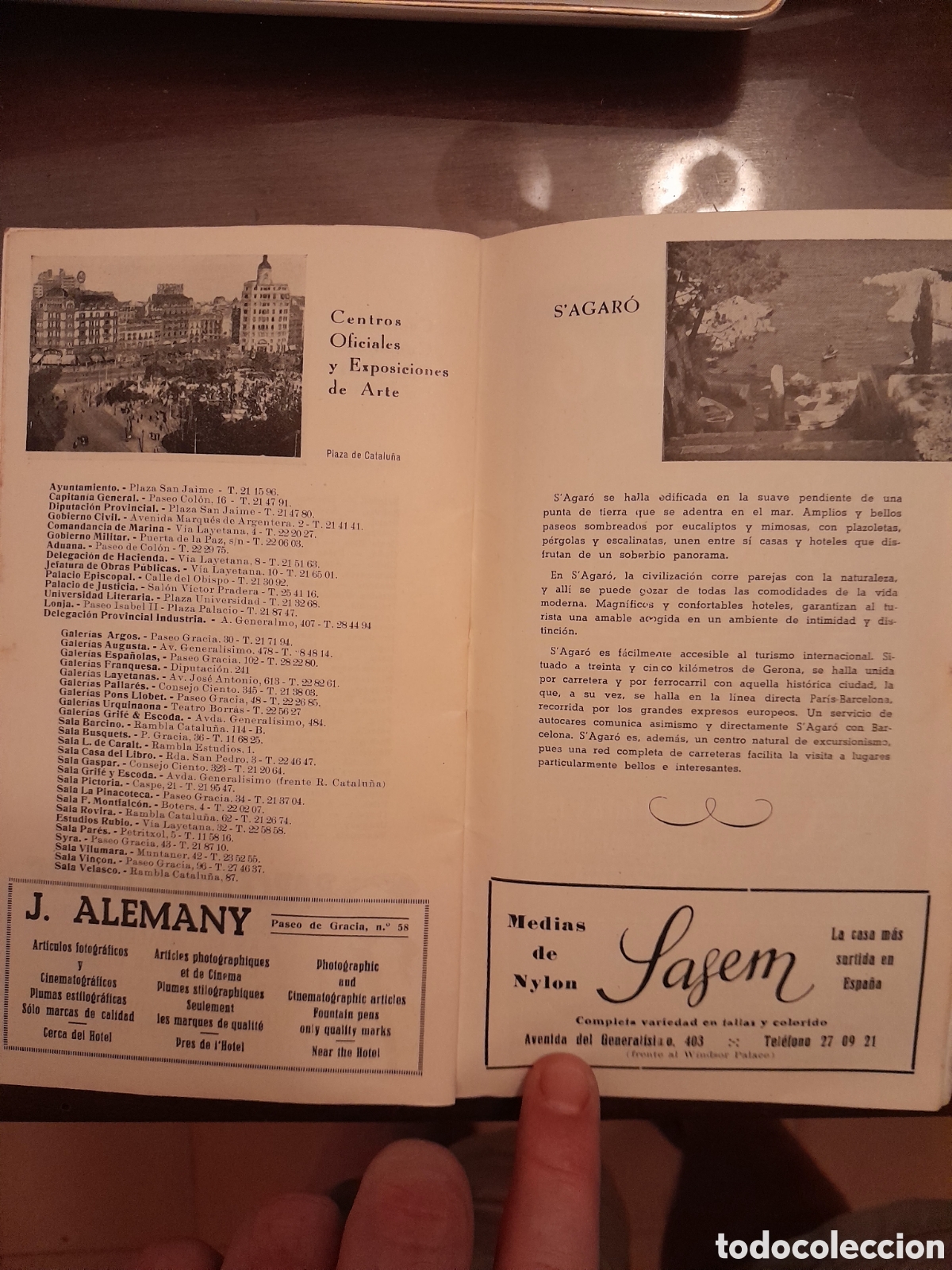 Cat&aacute;logos publicitarios: Gu&iacute;a de Barcelona y Catalunya 1952 - Foto 3