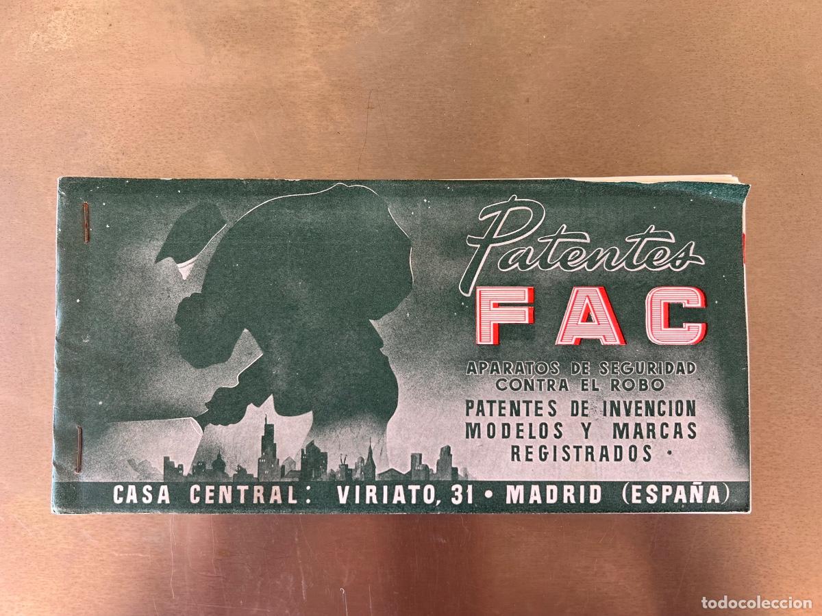 Cat&aacute;logos publicitarios: CATALOGO PUBLICITARIO PATENTES FACULTADES CERROJOS A&Ntilde;O 1963