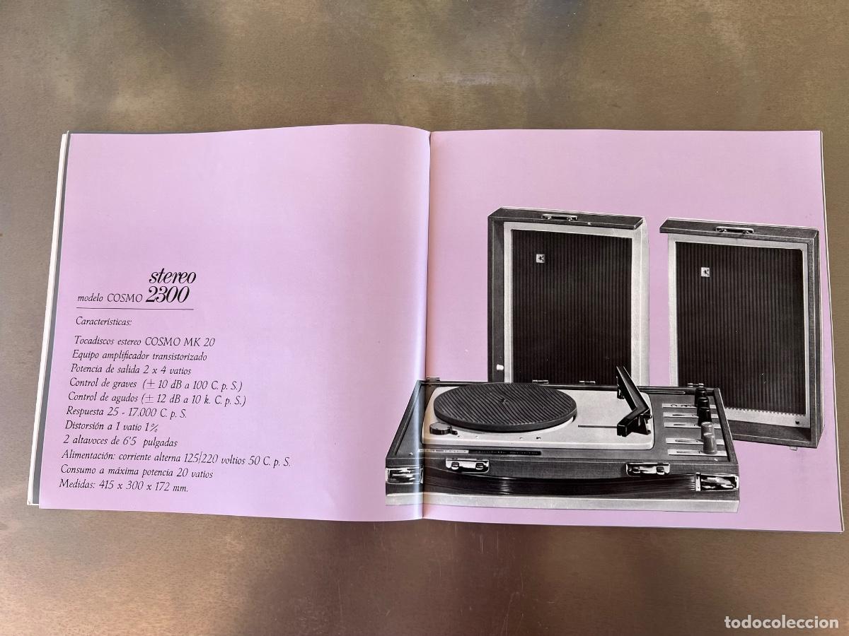 Cat&aacute;logos publicitarios: CATALOGO ORIGINAL TOCADISCOS COSMOS 1965 - Foto 8