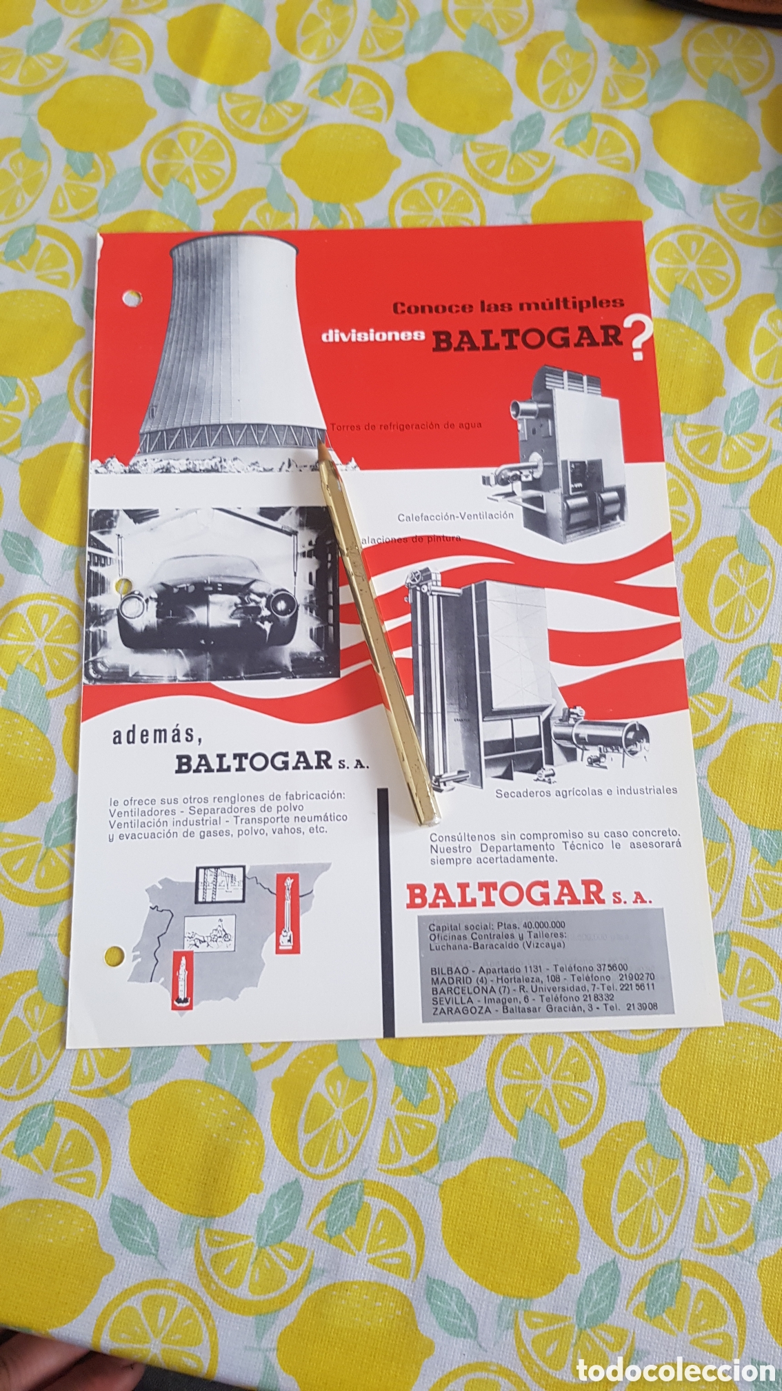 Cat&aacute;logos publicitarios: Divisiones Baltogar S.A