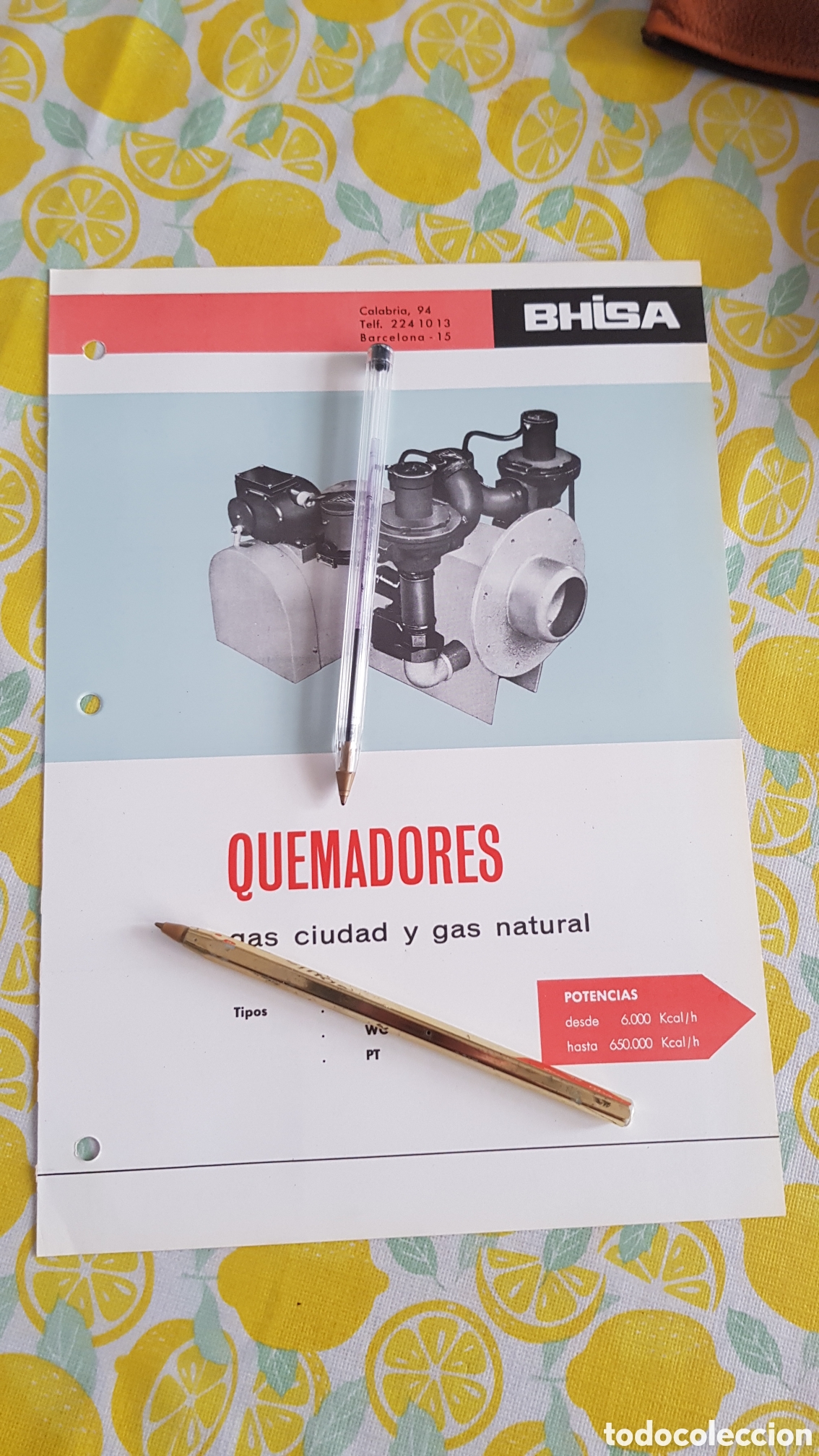 Cat&aacute;logos publicitarios: Quemadores gas ciudad y gas natural BHISA