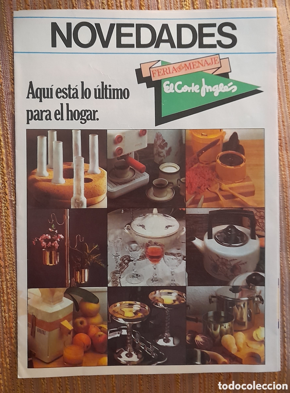 Cat&aacute;logos publicitarios: Folleto doble El Corte Ingl&eacute;s a&ntilde;os 80