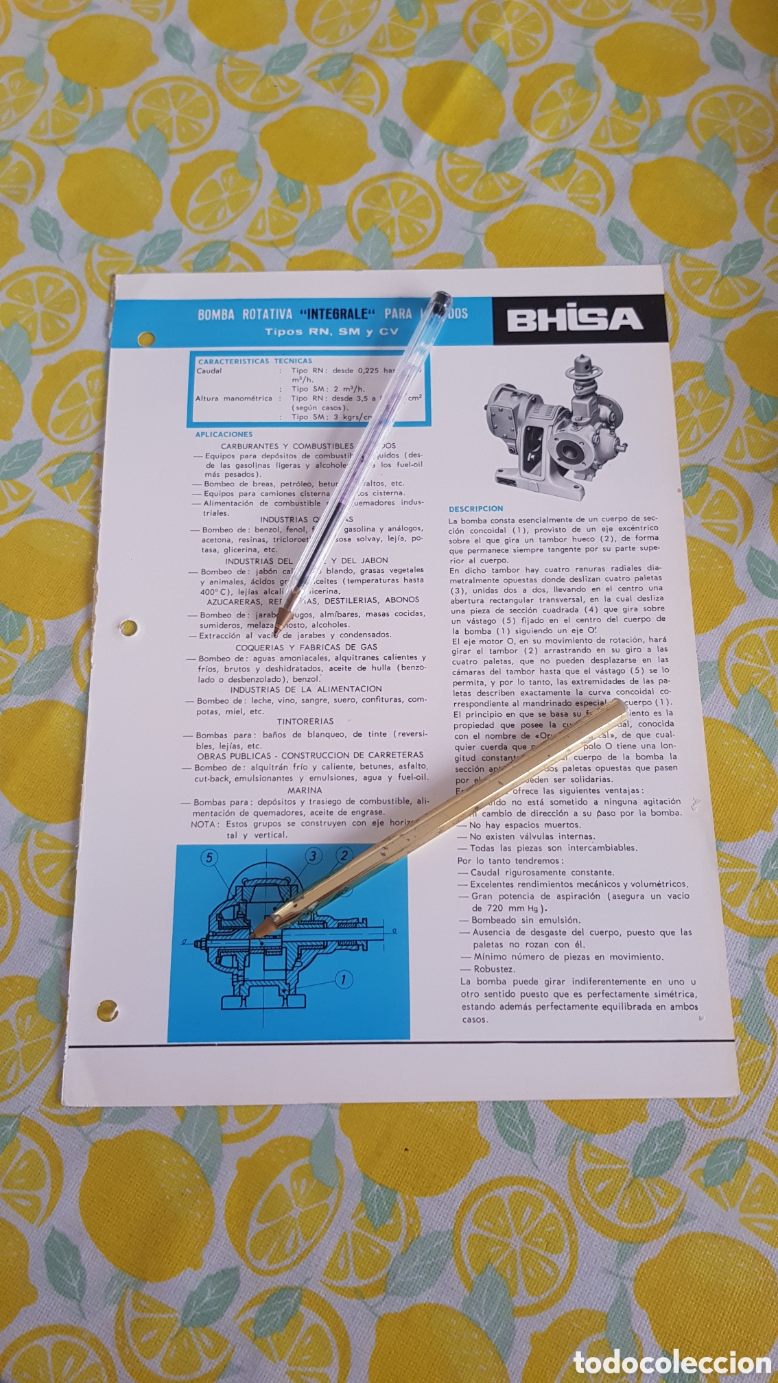 Cat&aacute;logos publicitarios: Bomba rotativa INTEGRALE para l&iacute;quidos BHISA