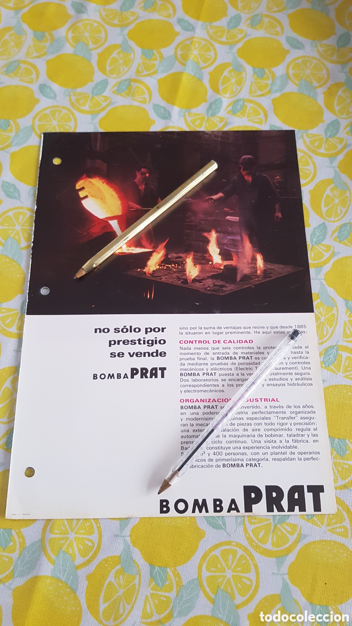 Cat&aacute;logos publicitarios: Folleto Bombas Prat Badalona