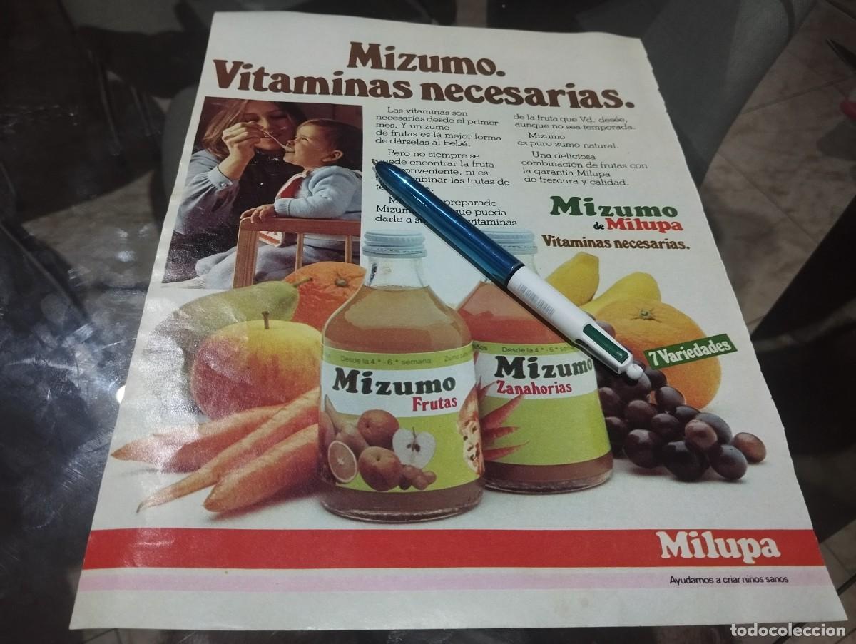 Cat&aacute;logos publicitarios: MI ZUMO MIZUMO MILUPA ANUNCIO PUBLICIDAD REVISTA 1981