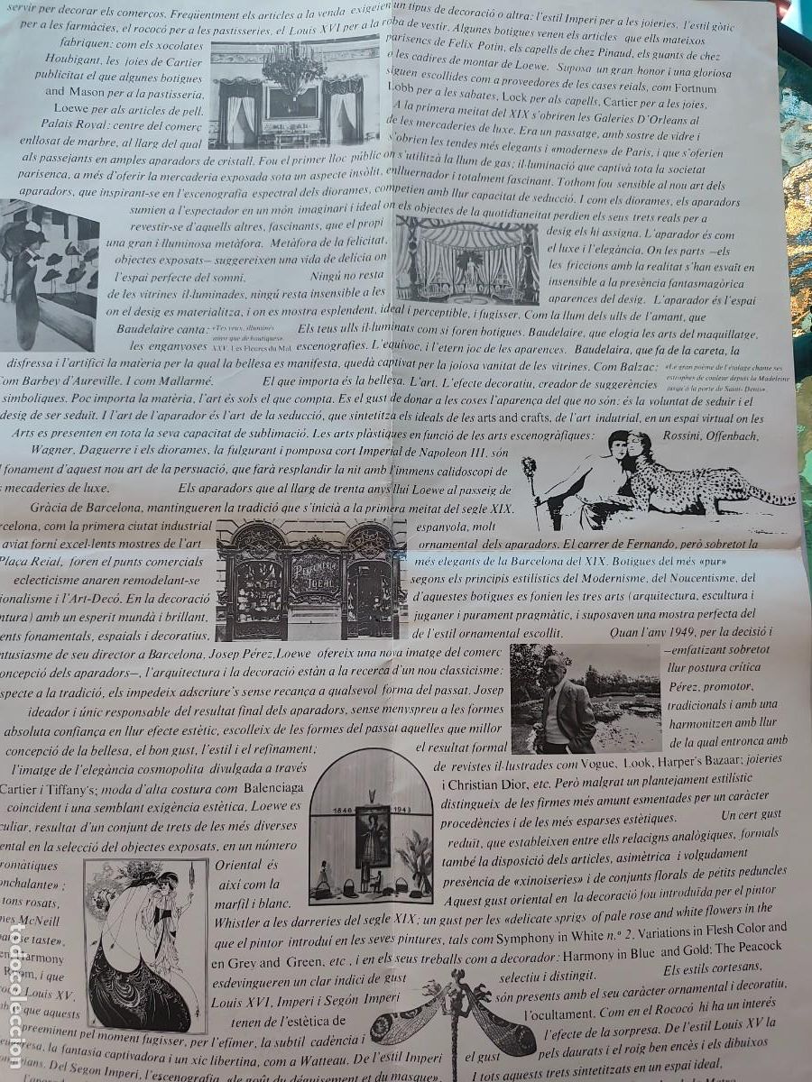 Cat&aacute;logos publicitarios: Publicidad Trenta anys d'aparadors de Loewe