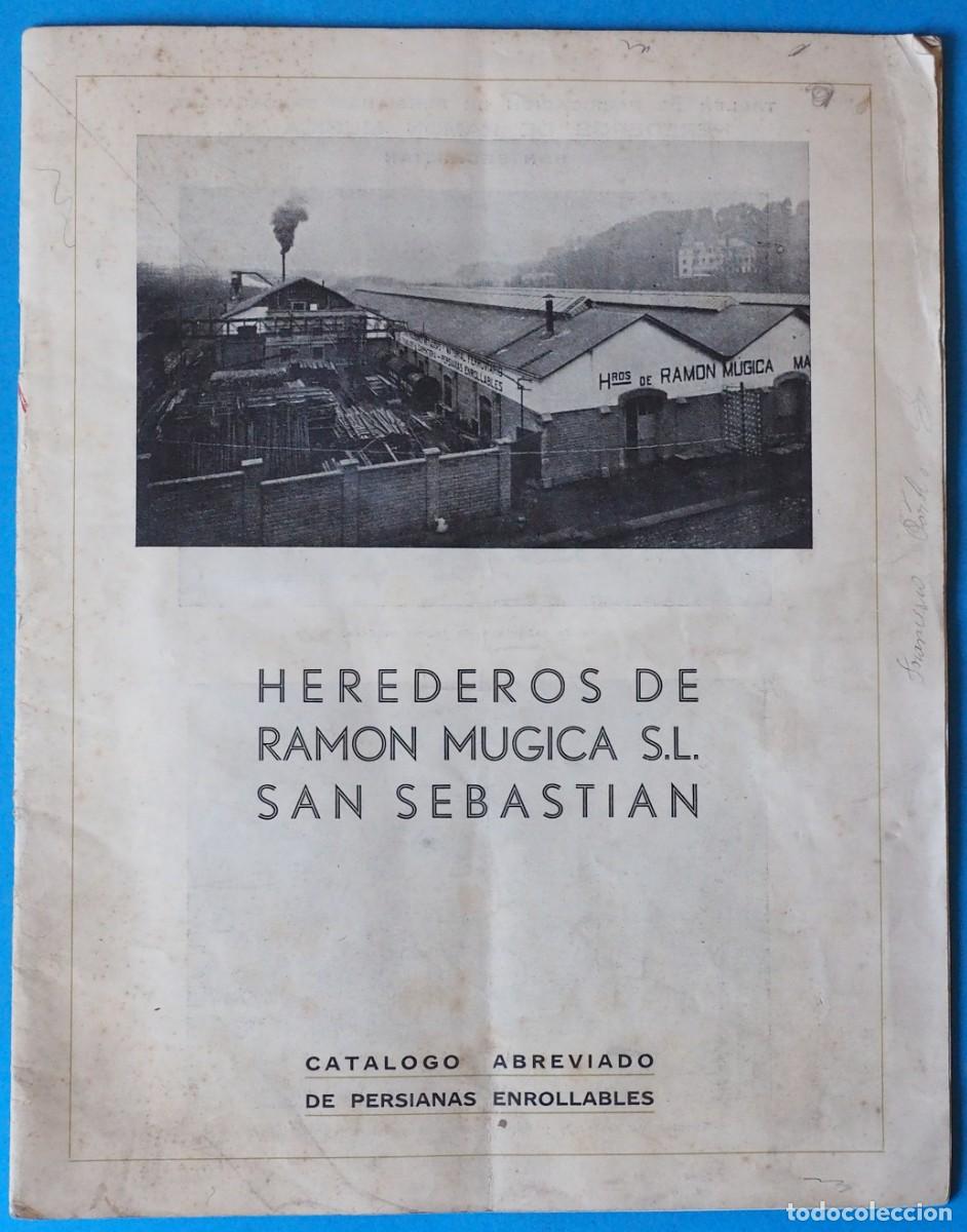 Cat&aacute;logos publicitarios: CATALOGO: ABREVIADO DE PERSIANAS ENROLLABLES HEREDEROS DE RAMON MUGICA S.L. SAN SEBASTIAN. A&Ntilde;O 1944