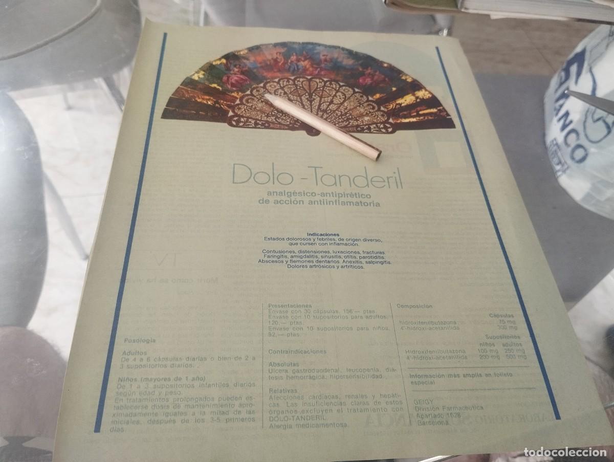 Cat&aacute;logos publicitarios: MEDICAMENTO ANALGESICO DOLO TANDERIL REVERSO ORALDINE ANTISEPTICO ANUNCIO PUBLICIDAD REVISTA 1980