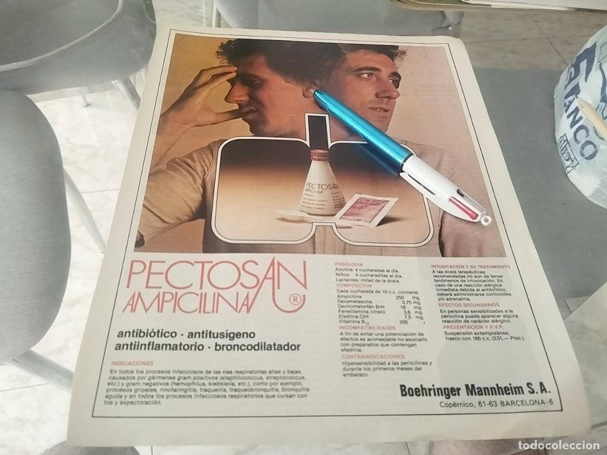 Cat&aacute;logos publicitarios: MEDICAMENTO PECTOSAN AMPICILINA ANTIBIOTICO ANUNCIO PUBLICIDAD REVISTA 1980 BONITO PARA ENMARCAR