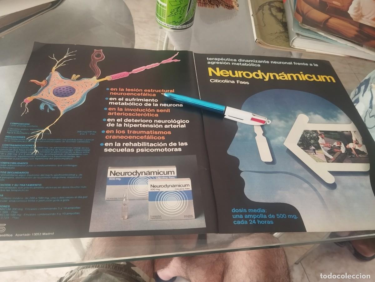 Cat&aacute;logos publicitarios: MEDICAMENTO NEURODYNAMICUM CITICOLINA FAES ANUNCIO PUBLICIDAD REVISTA 1980 BONITO PARA ENMARCAR