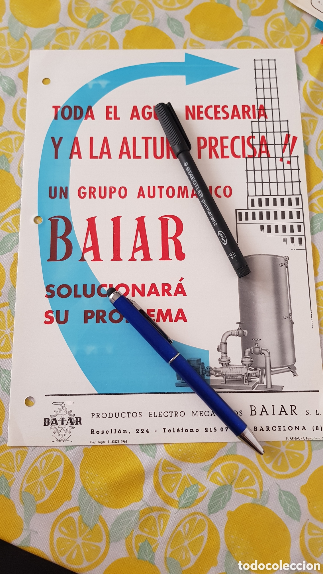 Cat&aacute;logos publicitarios: Productos electro-mecanicos BAIAR S.L