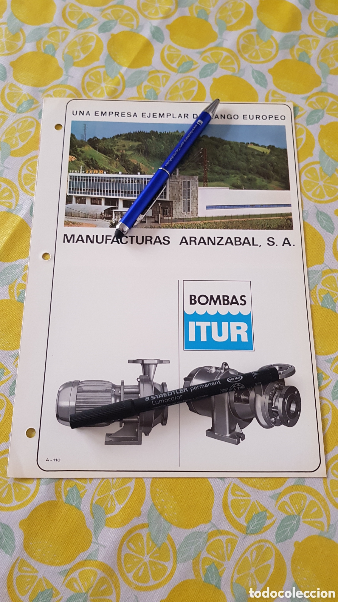 Cat&aacute;logos publicitarios: Manufacturas Aranzabal S.A