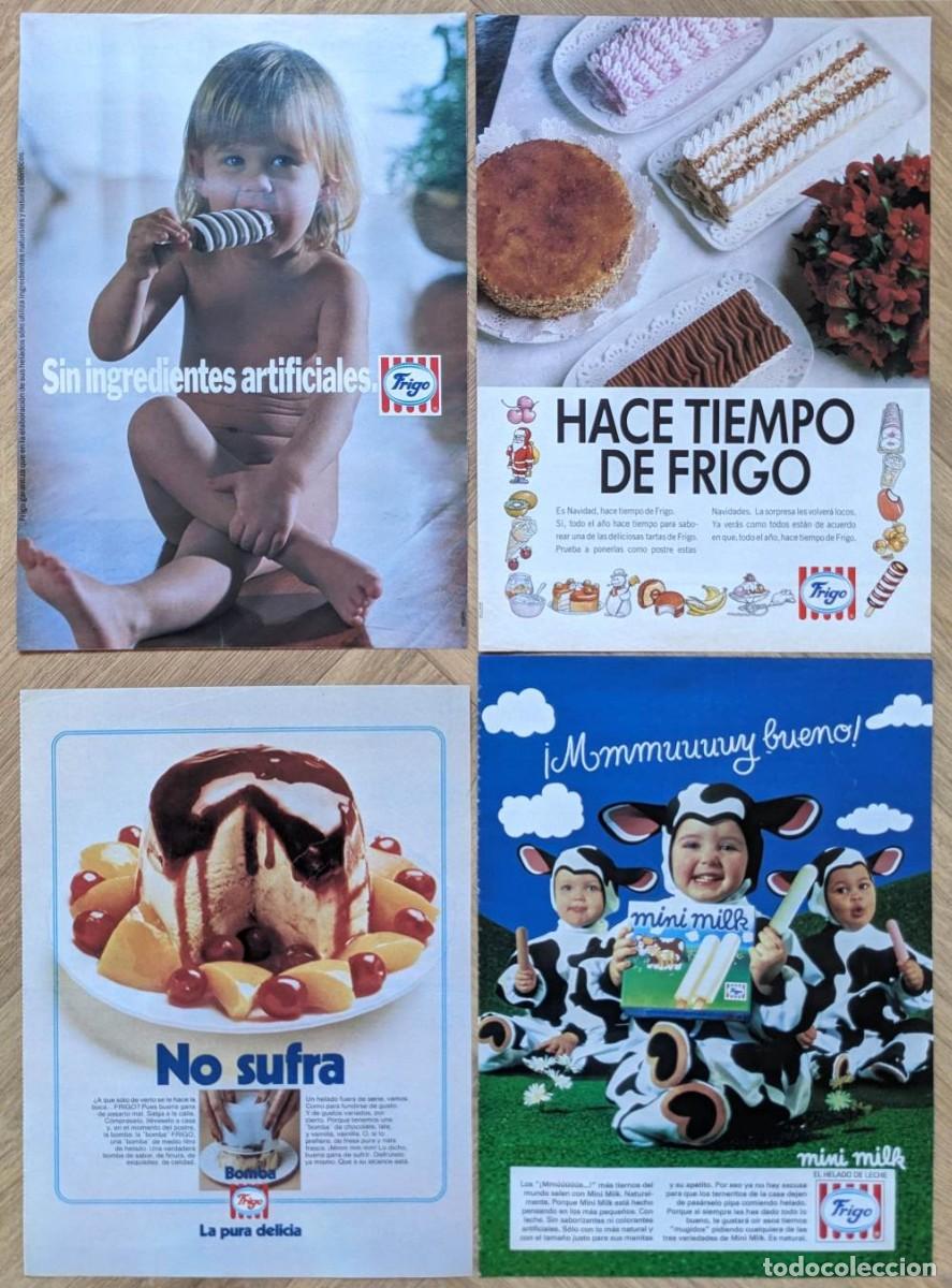 Cat&aacute;logos publicitarios: FRIGO 4x Anuncios 1970s/1990s Spain Promo Adverts Ads Publicidad Helados