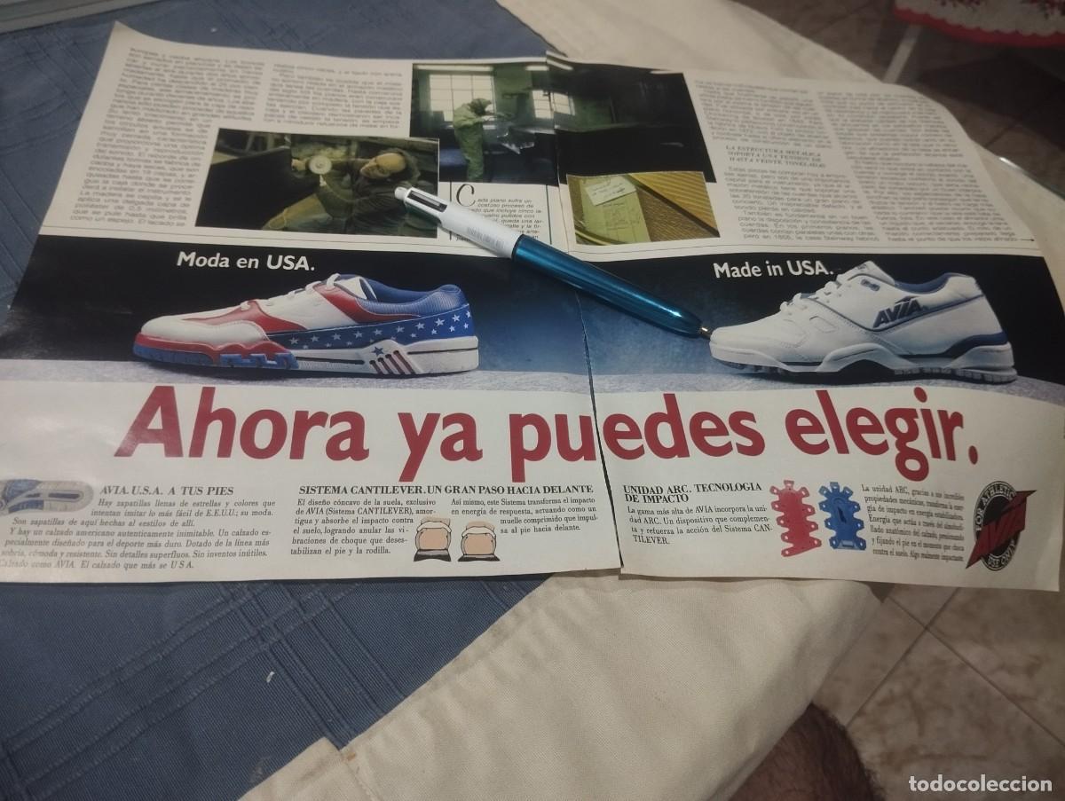 Cat&aacute;logos publicitarios: CALZADO ZAPATILLAS AVIA ANUNCIO PUBLICIDAD REVISTA 1989 BONITO PARA ENMARCAR