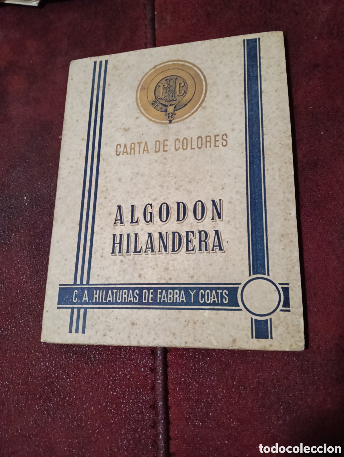 Cat&aacute;logos publicitarios: Catalogo carta de colores algod&oacute;n hilandera