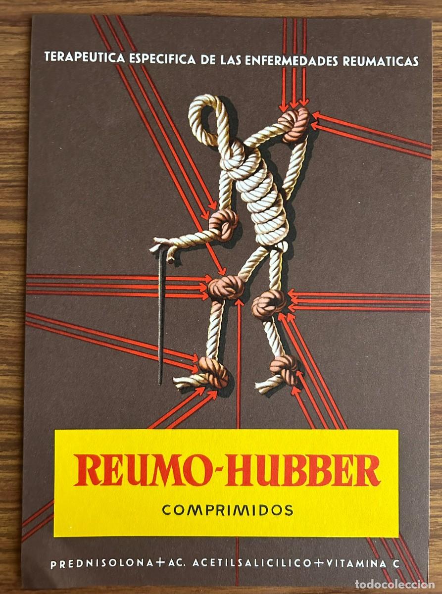 Cat&aacute;logos publicitarios: HOJA PUBLICITARIA REUMO-HUBBER COMPRIMIDOS - LABORATORIOS HUBBER A&Ntilde;O 1968