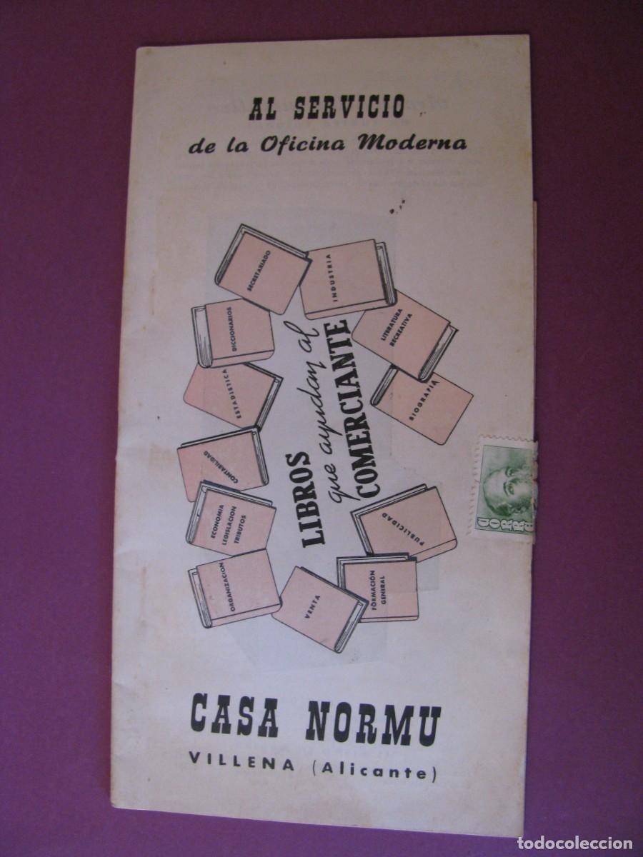 Cat&aacute;logos publicitarios: FOLLETO, CATALOGO DE CASA NORMU. VILLENA (ALICANTE). A&Ntilde;O 1955.