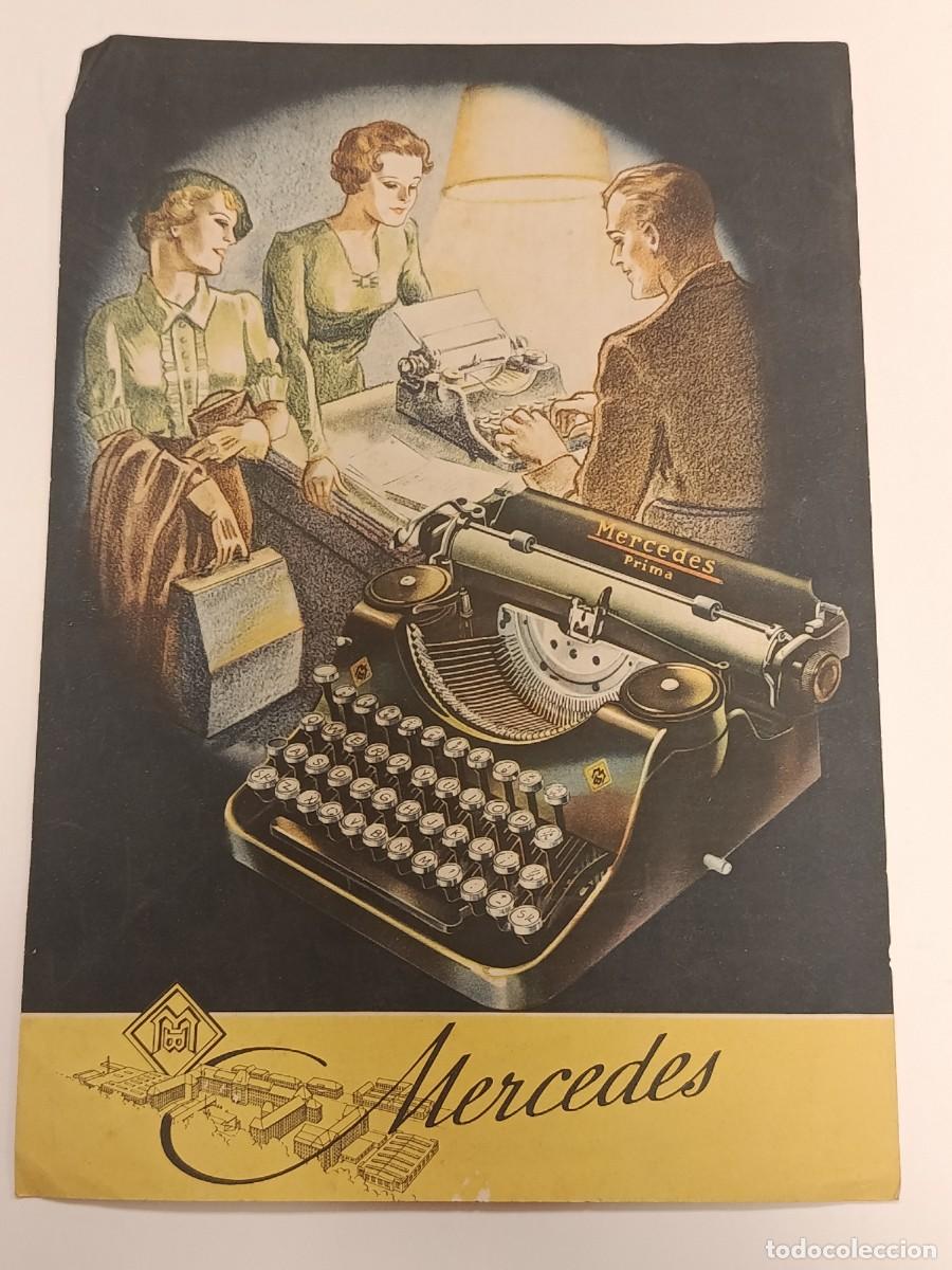 Cat&aacute;logos publicitarios: Cat&aacute;logo Original 1937: M&aacute;quinas de Escribir Mercedes (Prima y Superba). Casa Malondra (Palma)
