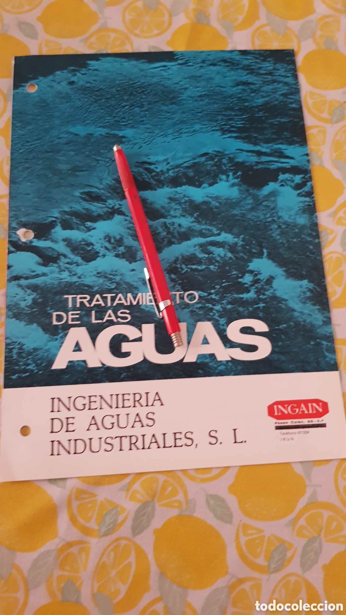 Cat&aacute;logos publicitarios: Folleto Tratamiento de las Aguas