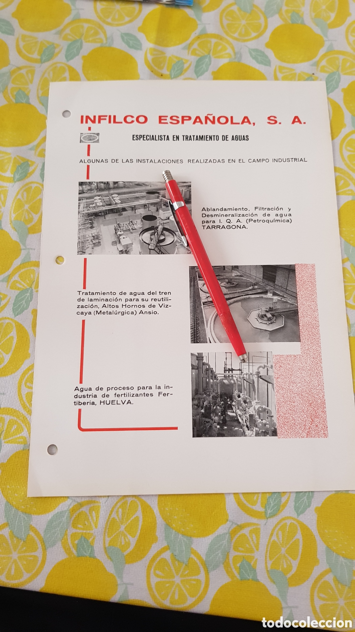 Cat&aacute;logos publicitarios: INFILCO ESPA&Ntilde;OLA S.A