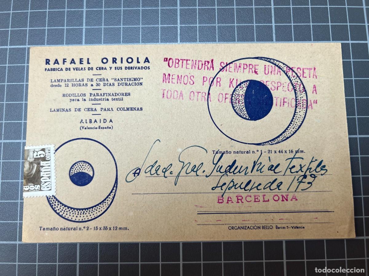 Cat&aacute;logos publicitarios: Albaida. Fabrica de Velas de Cera y sus Derivados Rafael Oriola. tc1433