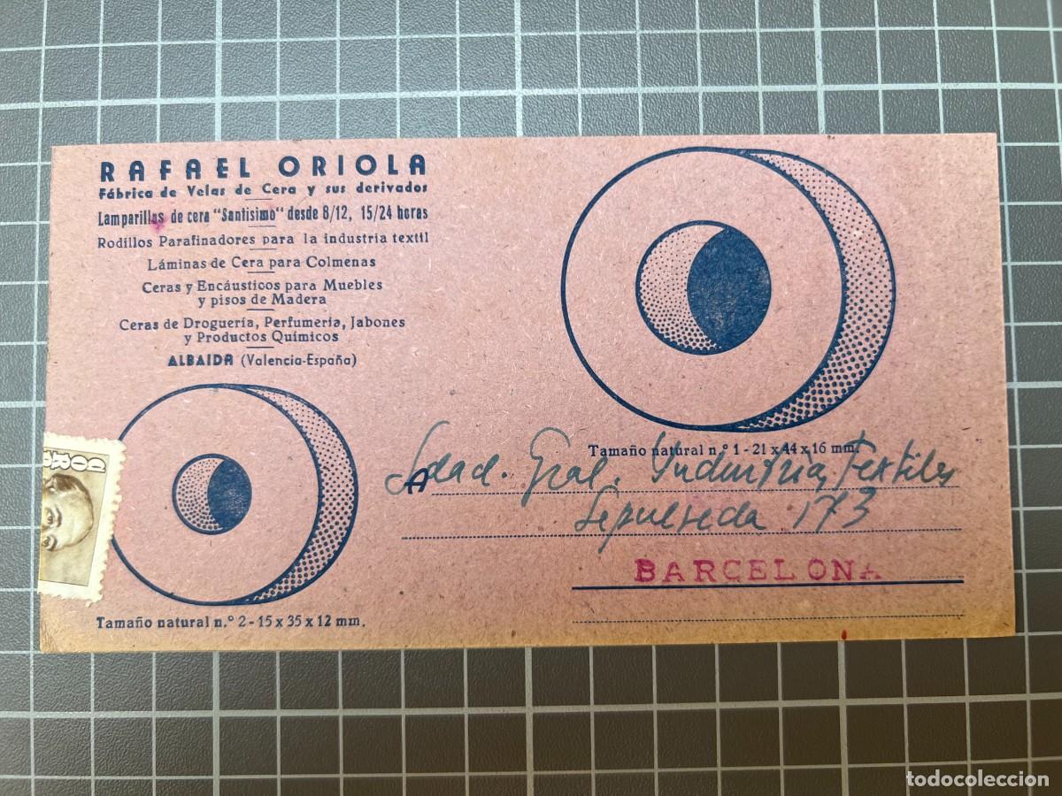 Cat&aacute;logos publicitarios: Albaida. Fabrica de Velas de Cera y sus Derivados Rafael Oriola. tc1434