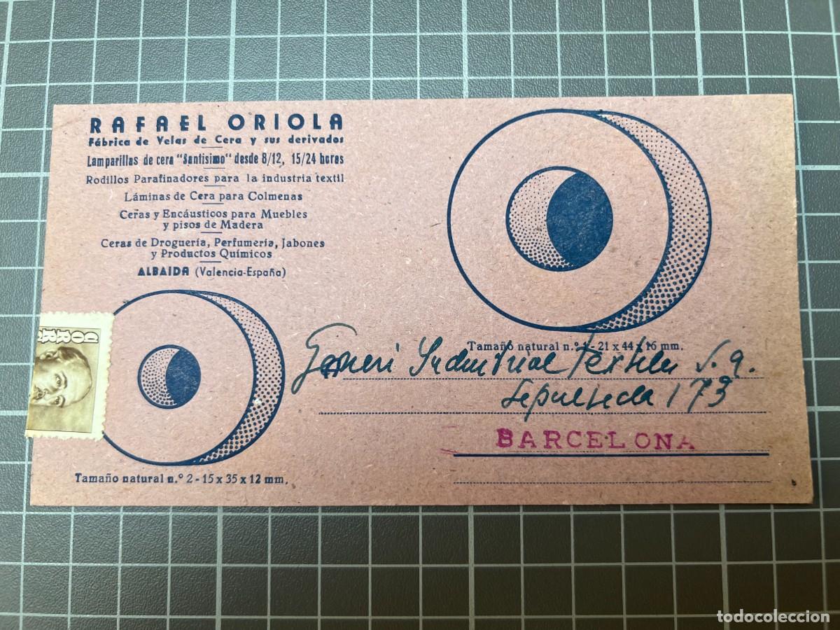 Cat&aacute;logos publicitarios: Albaida. Fabrica de Velas de Cera y sus Derivados Rafael Oriola. tc1435