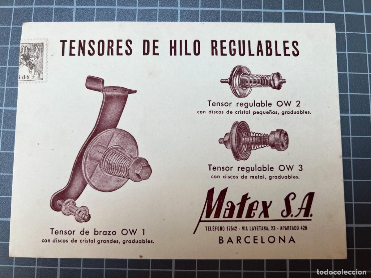 Cat&aacute;logos publicitarios: Barcelona. Matex S.A. Tensores de Hilo Regulables. tc1439