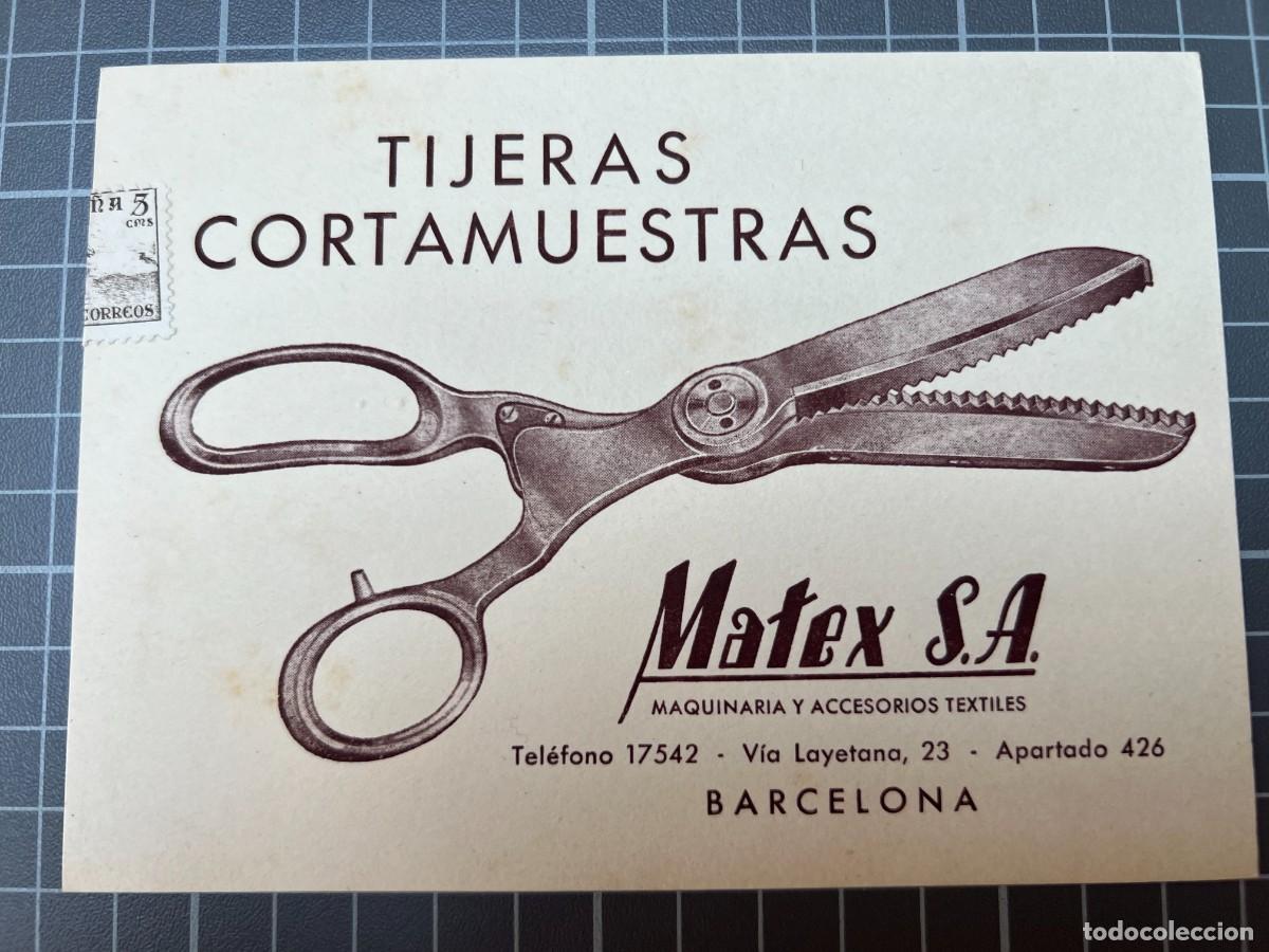 Cat&aacute;logos publicitarios: Barcelona. Matex S.A. Tijeras Cortamuestras. tc1441
