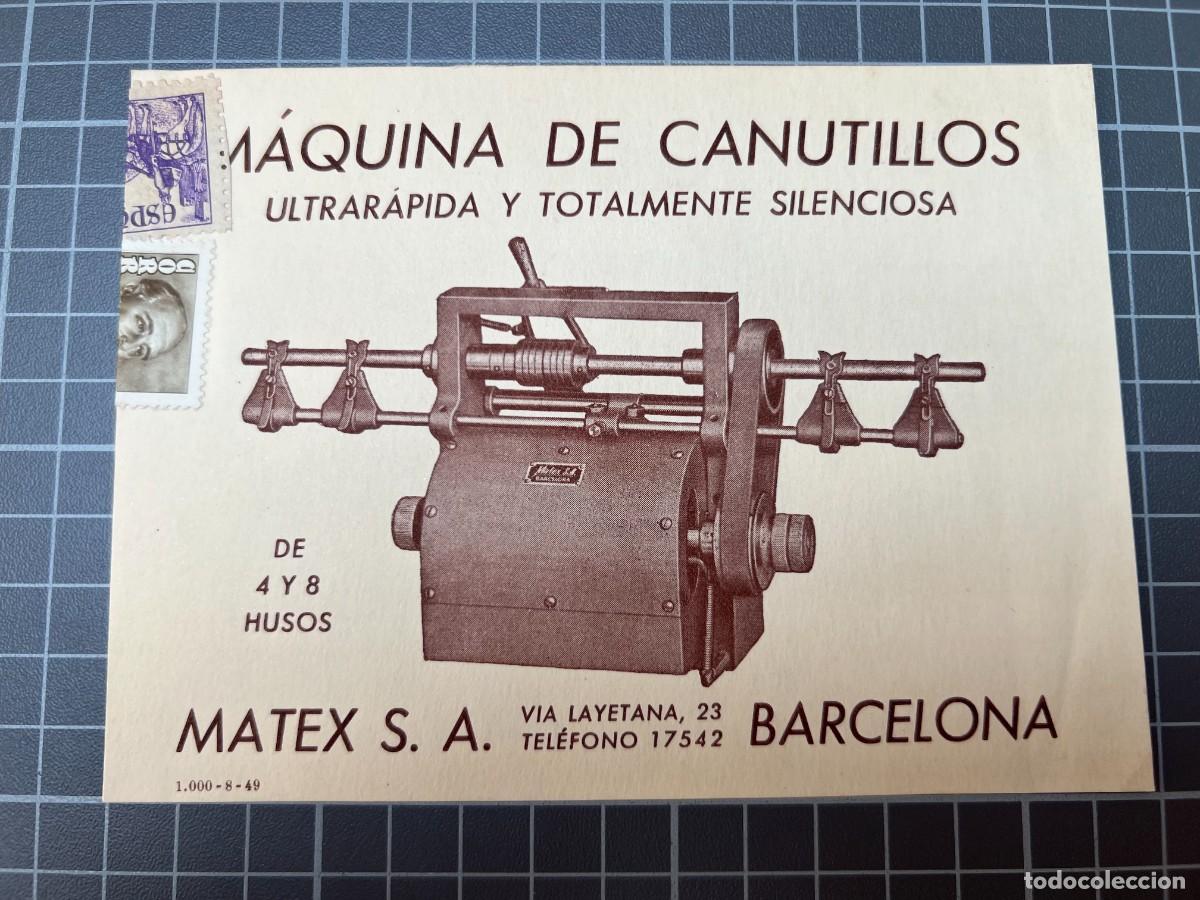 Cat&aacute;logos publicitarios: Barcelona. Matex S.A. M&aacute;quina de Canutillos. tc1447