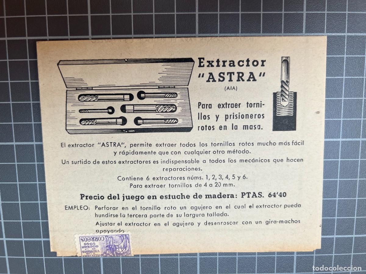 Advertising Catalogs: Tarragona. An&oacute;nima. Extractor &rdquo;ASTRA&rdquo;. tc1472