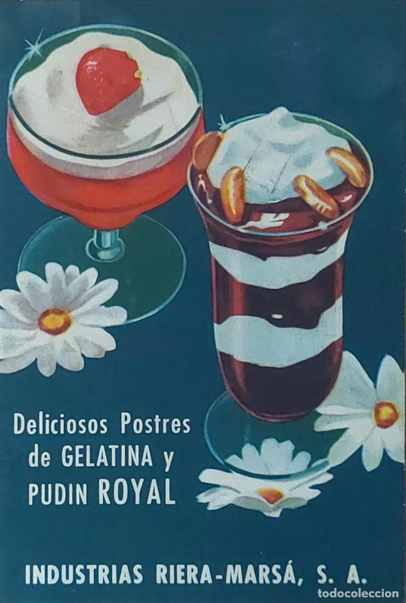 Cat&aacute;logos publicitarios: ANTIGUO CUADERNO DE PUBLICIDAD ( PUDIN ROYAL ) de INDUSTRIAS RIERA MARSA 1952