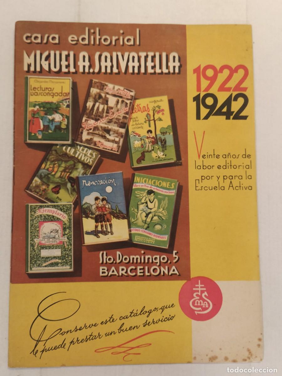 Cat&aacute;logos publicitarios: CASA EDITORIAL MIGUEL A. SALVATELLA 1922 1942 - CATALOGO PUBLICIDAD -VER FOTOS