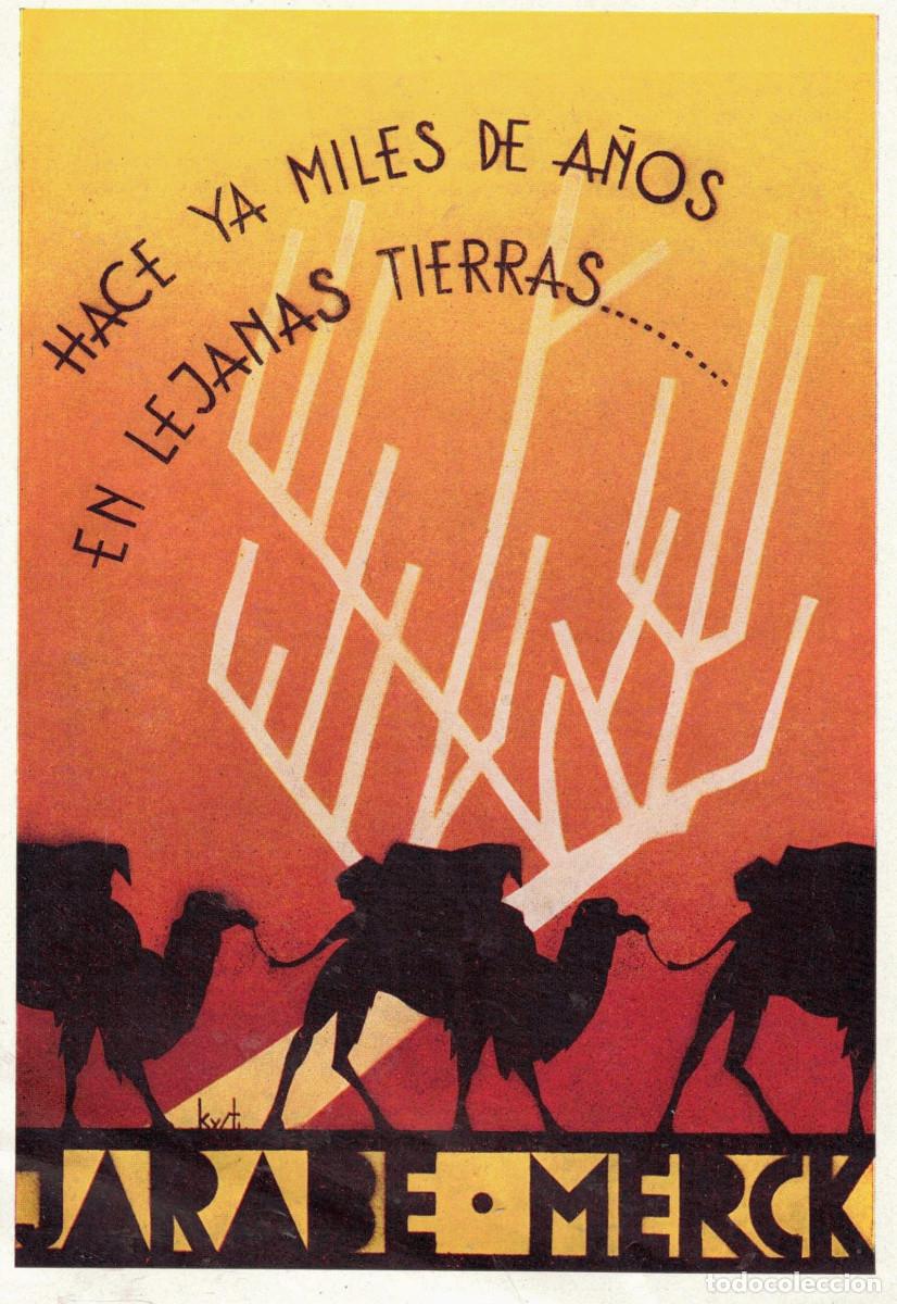 Cat&aacute;logos publicitarios: PUBLICIDAD FARMAC&Eacute;UTICA - JARABE MERCK - D&Iacute;PTICO