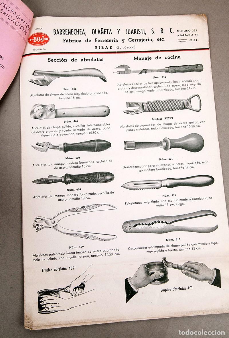 Cat&aacute;logos publicitarios: BOJ - EIBAR - F&Aacute;BRICA DE HERRAMIENTAS DE ACERO - 1943
