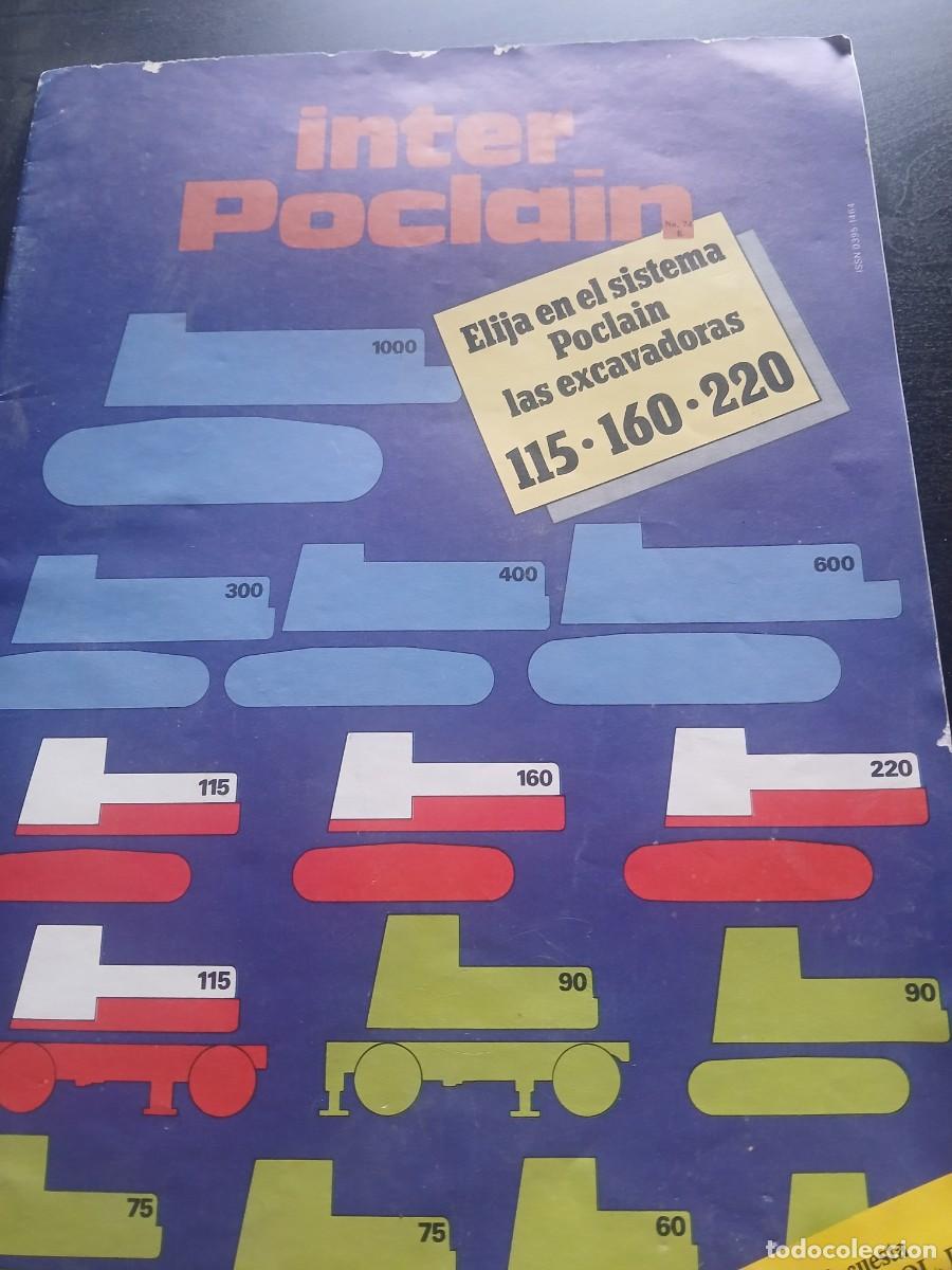 Cat&aacute;logos publicitarios: Antiguo catalogo de maquinaria excavadora inter poclain a&ntilde;os 70 con 24 pag