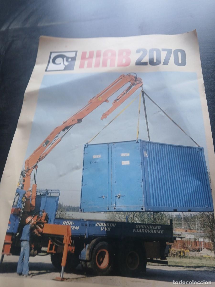 Cat&aacute;logos publicitarios: Antiguo catalogo de gr&uacute;as hiab 2070 a&ntilde;o 1981 ver foto 4 pagina
