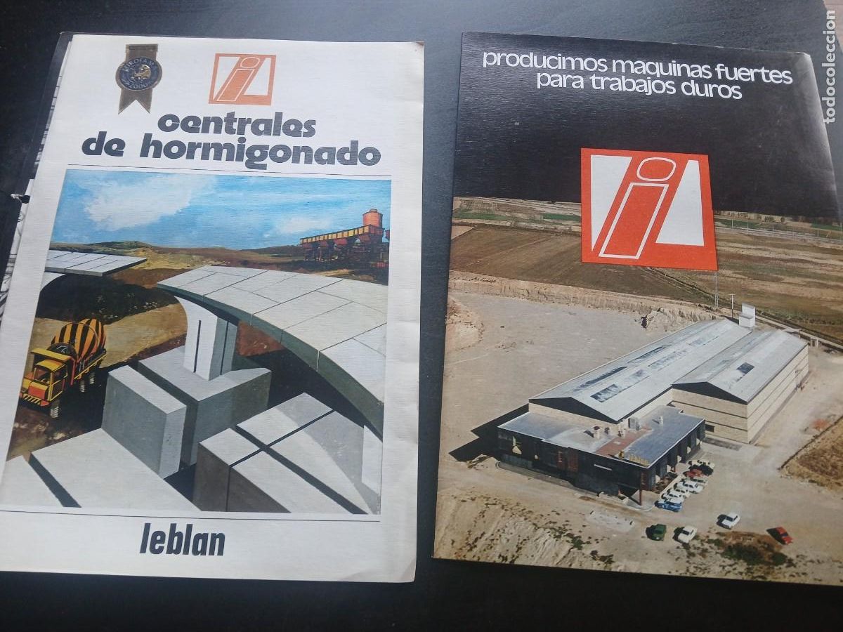 Cat&aacute;logos publicitarios: Catalogo de maquinaria centrales hormig&oacute;nada y m&aacute;quinas trabajo duros de leblan 6 &euro; unid Alfinden