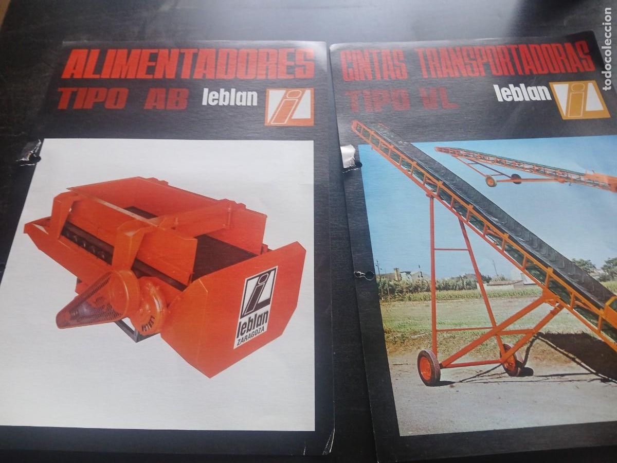 Cat&aacute;logos publicitarios: Catalogo de maquinaria alimentadores ab y cinta transportadoras leblan 5 &euro; unid puebla de Alfinden